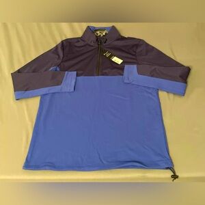 Greyson Golf Jacket Pullover 1/4 Zip Comanche Small Blue Polyamide
